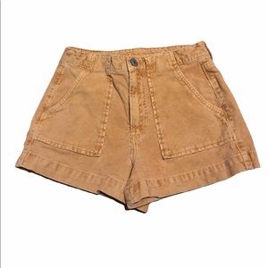 American Eagle Yellow High Rise Shorts